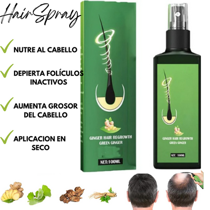 HairSpray - Spray de Jengibre para crecimiento del cabello