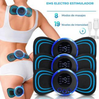 Estimulador Muscular ElectroFit™ de Electroestimulación + 3 Recambios GRATIS